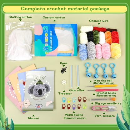 Same style crochet material package crochet doll diy wool ball hand-woven doll ornaments