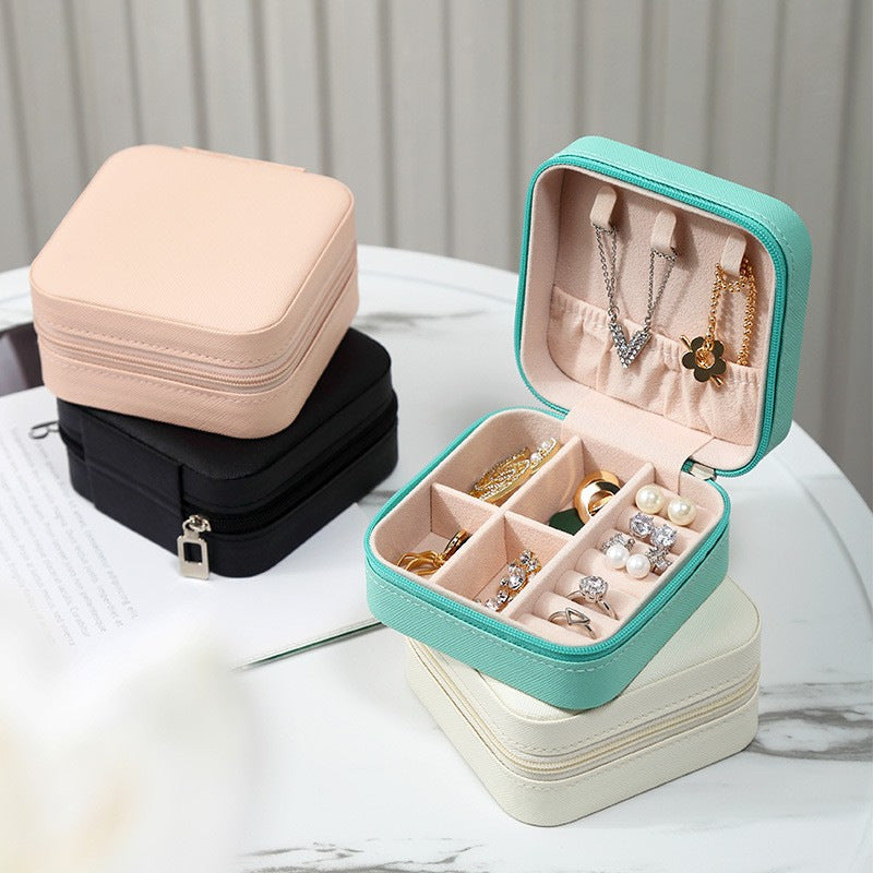 Home Travel Necklace Ring Earrings Easy to Carry Jewelry Box Direct Selling