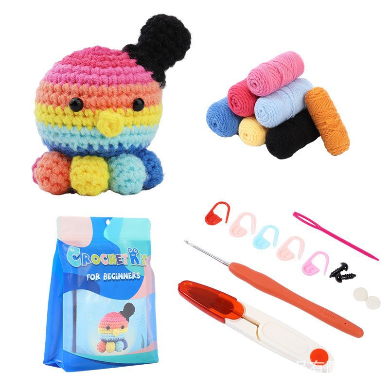 Same style crochet material package crochet doll diy wool ball hand-woven doll ornaments