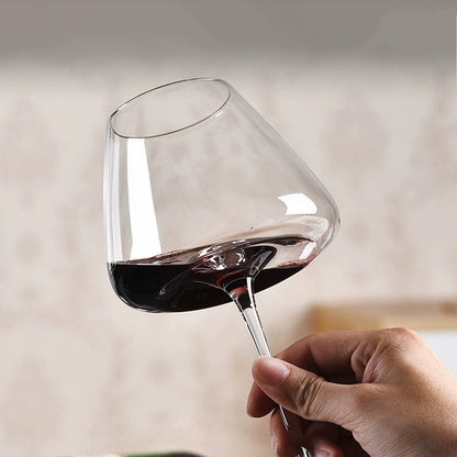 Light luxury modern simple transparent glass Burgundy red wine glass