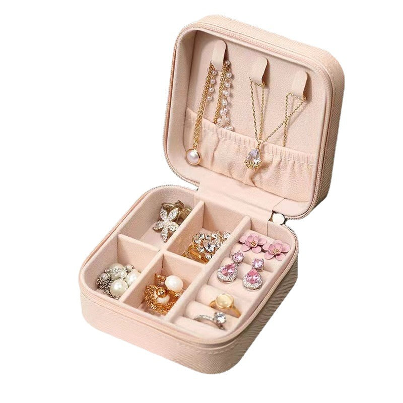 Home Travel Necklace Ring Earrings Easy to Carry Jewelry Box Direct Selling