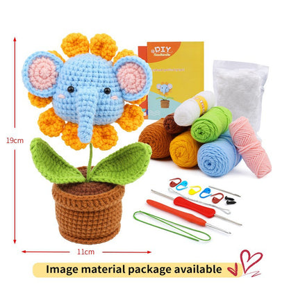 Same style crochet material package crochet doll diy wool ball hand-woven doll ornaments