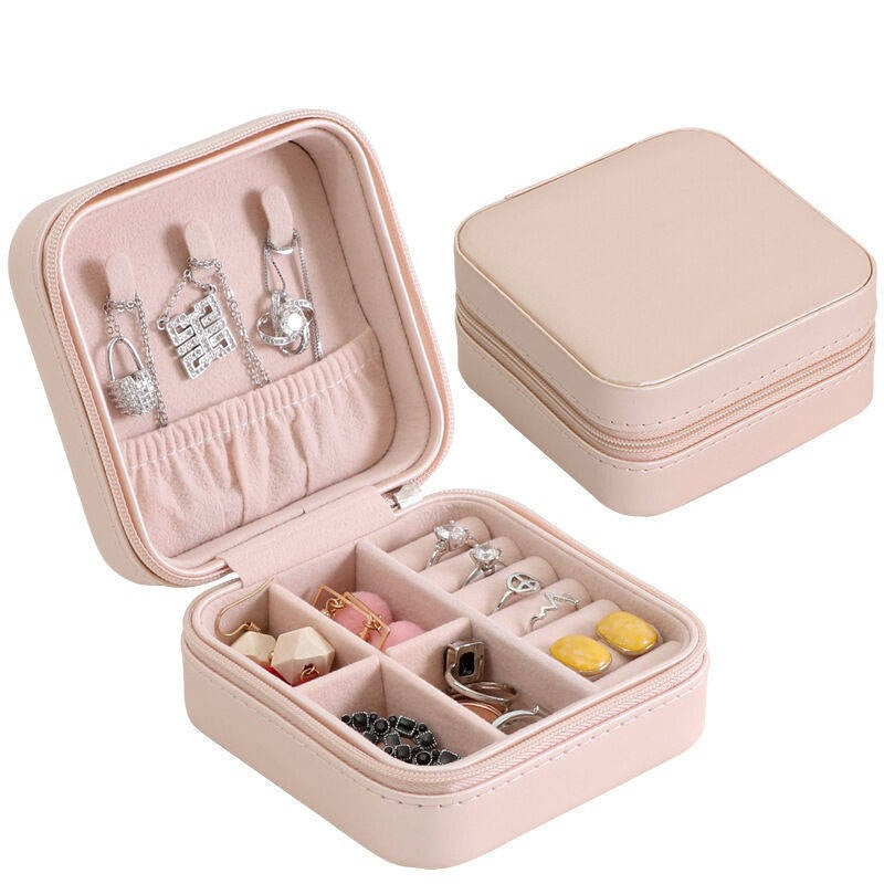 Home Travel Necklace Ring Earrings Easy to Carry Jewelry Box Direct Selling