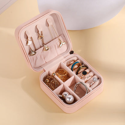 Home Travel Necklace Ring Earrings Easy to Carry Jewelry Box Direct Selling