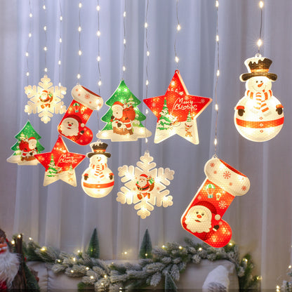 New Cross-border Christmas Light String Unicorn Curtain Light