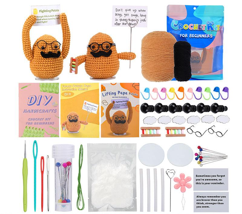 Same style crochet material package crochet doll diy wool ball hand-woven doll ornaments