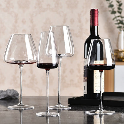 Light luxury modern simple transparent glass Burgundy red wine glass