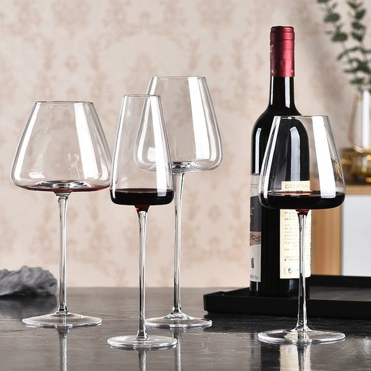 Light luxury modern simple transparent glass Burgundy red wine glass