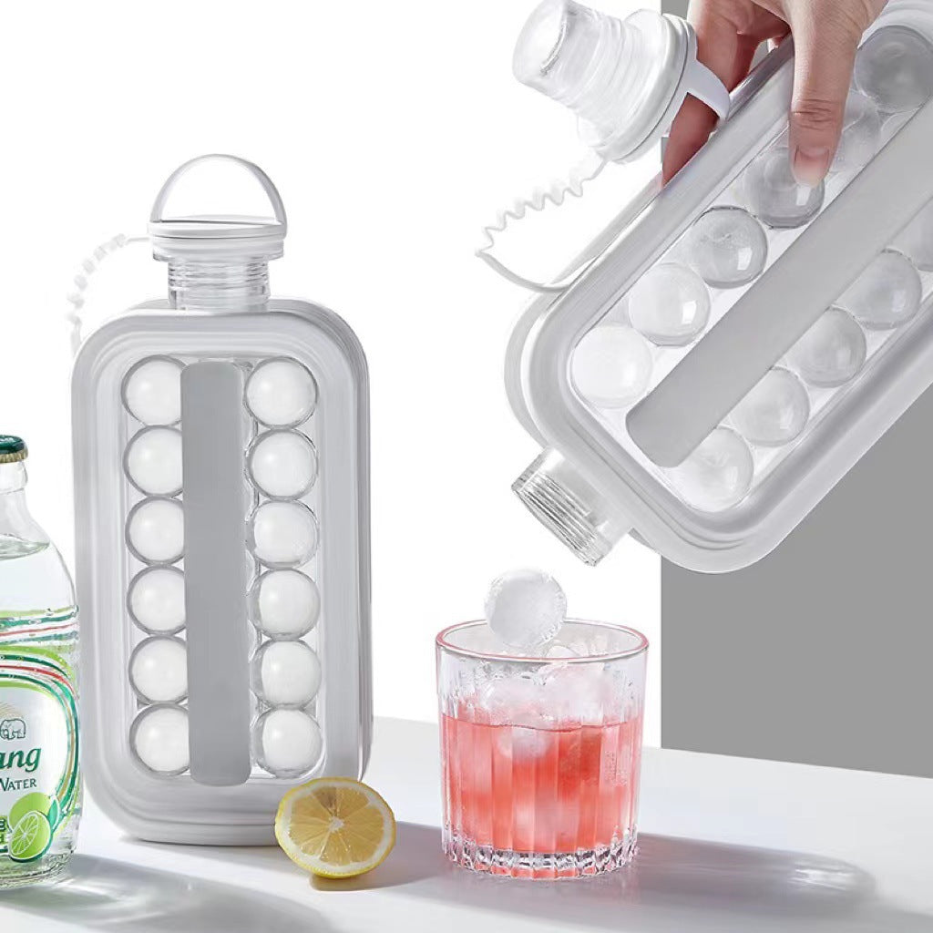 Folding ice box can carry two-in-one