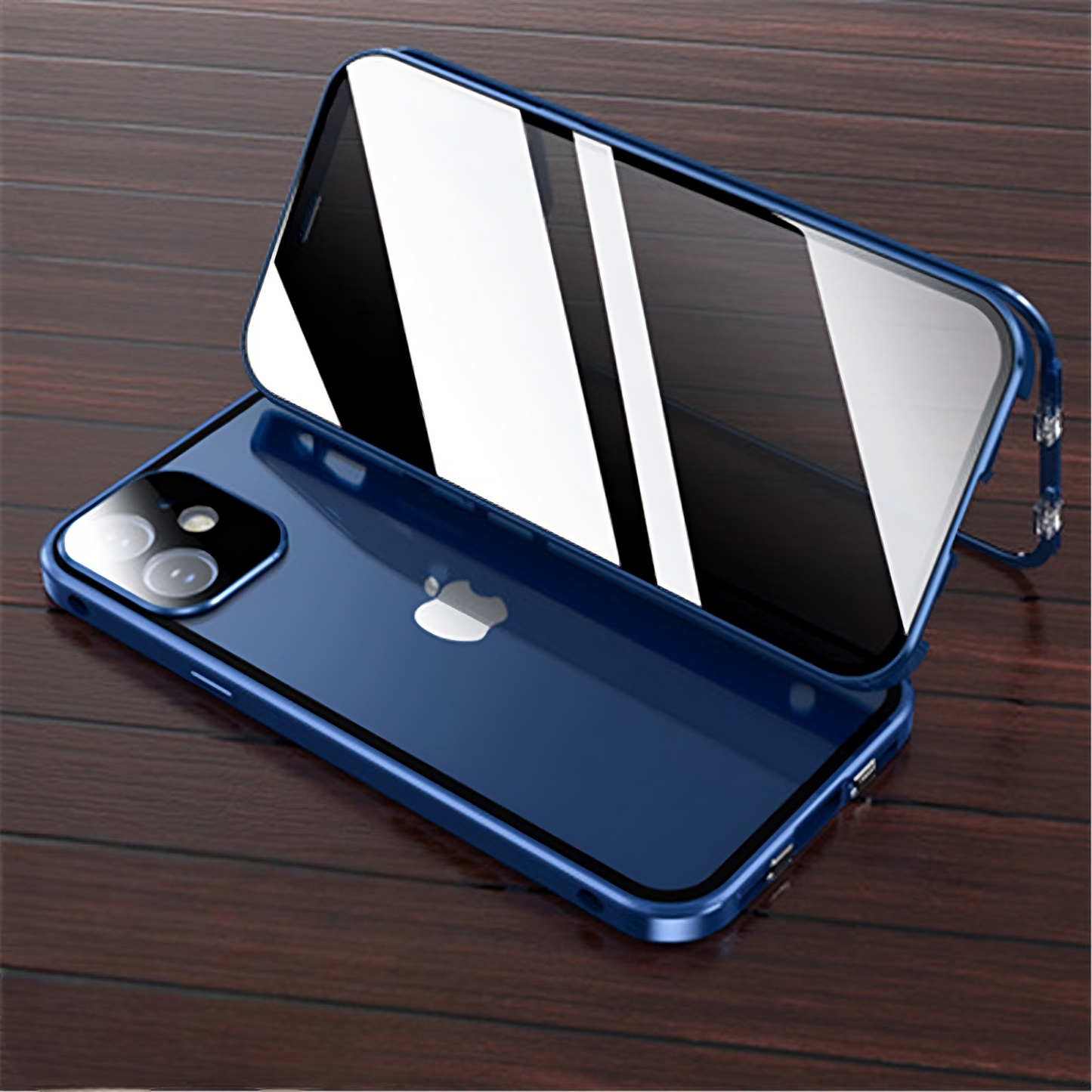 anti-peep goggles double buckle Magneto mobile phone case metal protective sleeve